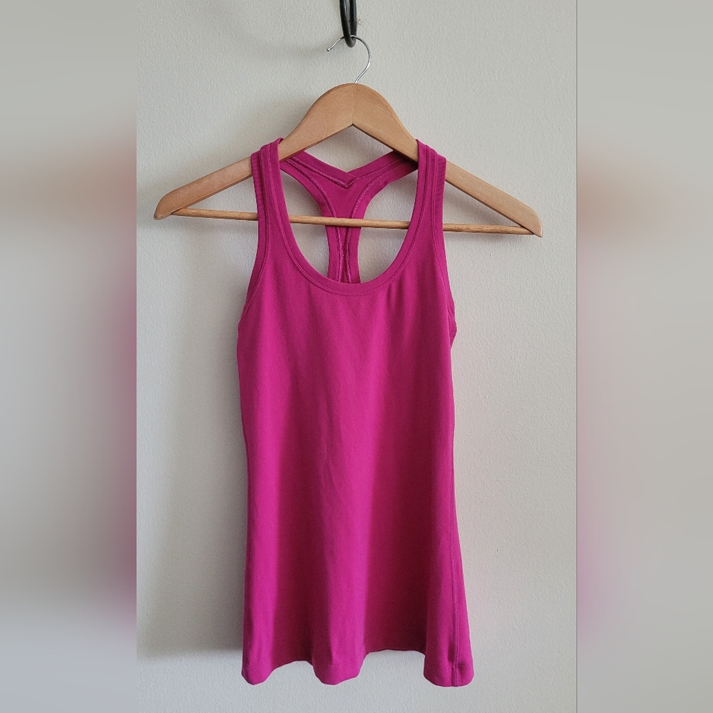 Lululemon Stretchy Seamless Racerback Tank, Women's XS or S, Berry
